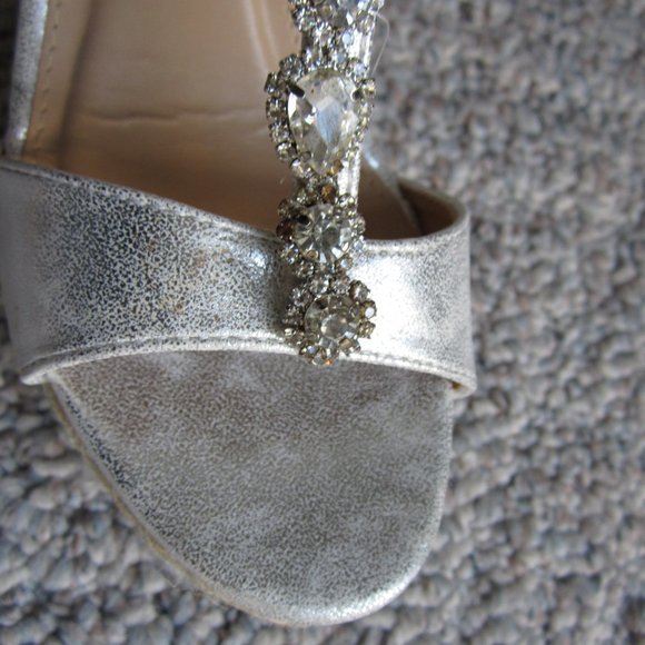 Refresh Beverly03 Metallic Rhinestone Espadrille - Picture 7 of 16